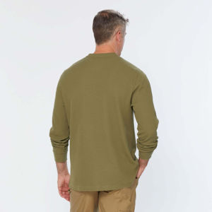 T-shirts respirant à manches longues sport Logo personnalisé sérigraphie coton polyester T-Shirt pour hommes unisexe fabriqué au Pakistan - Product Image 3