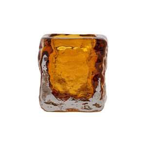 Jarrón Decorativo de Vidrio Artístico Bicolor Ámbar para Decoración del Hogar, Estilo de Mesa y Exhibición Elegante de Flores - Product Image 5