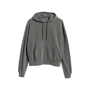 Custom Vintage Oversized Hoodie Men 100% Cotton <b>Plain</b> Dyed Acid Wash Blank Distressed Knit <b>Tee</b> Custom Colors Breathable Winter - Product Image 1