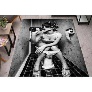 Tapis imprimé : Tapis Femme Boisant, Tapis de couloir, Tapis d'escalier, Tapis de bar, Tapis de toilette, Tapis de mariage, Moderne, Cadeau, Doux, Tapis fin non tissé - Product Image 4