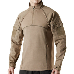 Personnalisé Hommes pour Polo Shirt Nouvelle Arrivée Carré Coton Polyester Tactique Impression Fermeture Éclair pour L'hiver-Fabricant En Gros - Product Image 5