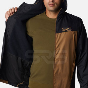 Chaqueta Cortavientos con Capucha, Talla Grande, con Logotipo Frontal, Transpirable, para Uso en Exteriores en Invierno, Venta al Por Mayor - Product Image 3