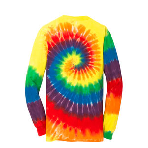 Camiseta de Manga Larga con Estampado Tie Dye Personalizado |   Camiseta de Moda para Hombre |   Diseño Espiral Colorido |   Fabricante de Ropa OEM/ODM - Product Image 2