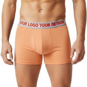 Sous-vêtements en bambou de haute qualité Boxer Briefs-String confortable pour homme Boxer Trunk Briefs avec votre logo personnalisé et marque OEM - Product Image 1