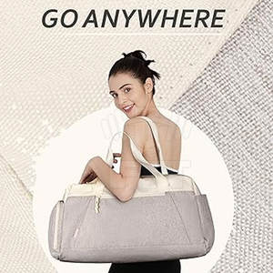 Vente en gros 2024 Sac de sport fitness en nylon de haute qualité avec fermeture à glissière de grande capacité Logo personnalisé pour les sports de plein air et les voyages - Product Image 3