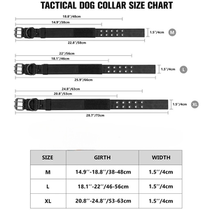 Collar de entrenamiento táctico de nailon ajustable para perros Collar de actividad al aire libre de estilo moderno con hebilla resistente - Product Image 4