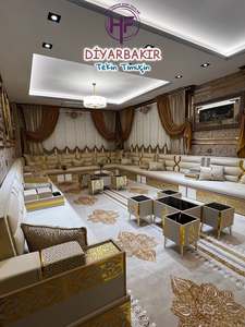 Conjunto de Sala de Estar Tradicional Árabe Majlis |   Tela Plegable Extensible Modular |   Personalizable |   Envío Gratuito a Todo el Mundo - Product Image 1