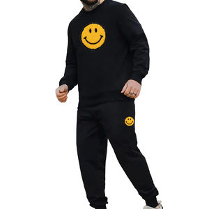 Chándal Deportivo Personalizado para Hombre, Invierno 2025, Estilo Urbano, Color Sólido, 100% Algodón, Chaqueta Deportiva Transpirable y Cómoda - Product Image 1