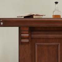 Ensemble de mobilier de bar commercial moderne en teck massif, armoire de rangement extérieure durable et écologique pour hôtel et salon