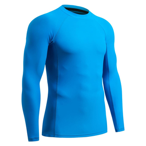 2025 Hot Selling Men <b>Compression</b> Rash Guard Long Sleeve Custom Logo MMA Fitness Gym <b>Shirt</b> OEM Manufacturer - Product Image 2