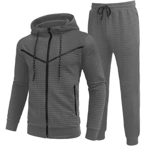 Chándales de invierno de alta calidad 2025 para hombres con logotipo privado personalizado, ropa de Fitness, conjunto de Jogger, chándal para hombres, conjunto de chándal - Product Image 2