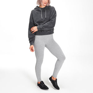 Sudadera con capucha lavada ácida vintage de algodón estampado con logotipo personalizado para mujer, jersey de manga larga de último diseño 2025, sudaderas con capucha lavadas con ácido - Product Image 6