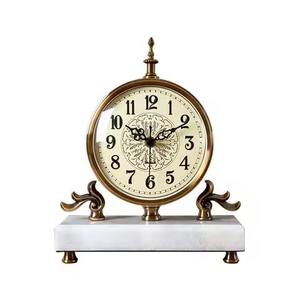 Reloj de mesa de Metal decorativo para el hogar de la mejor calidad, reloj de mesa niquelado hecho a mano personalizado, decoración para la mesa del hogar del Hotel - Product Image 2