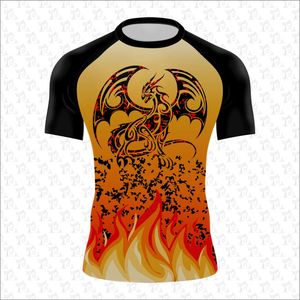 เสื้อแรชการ์ดป้องกันแสงแดด UPF+50 แห้งเร็ว สีและขนาดสั่งทำได้ ยืดหยุ่น ใส่เล่นกีฬากลางแจ้ง แขนสั้น ปรับแต่งได้ - Product Image 5