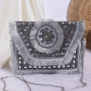 New Designer Banjara Handmade <b>Handbag</b> Embroidered <b>Boho</b> Indian Vintage Stylish Fringe Bag for Women Hot Selling in Dubai Canada - Product Image 2