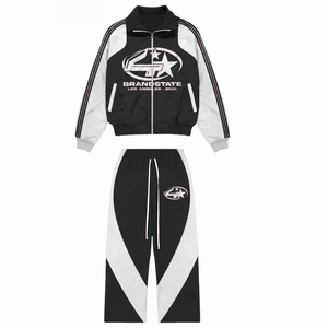 Streetwear personnalisé Survêtement Ensemble Deux Pièces À Capuche Et Joggers Coupe Surdimensionnée Mode Sportswear En Gros Pour Hommes Femmes - Product Image 5