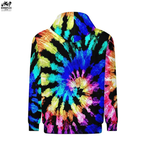 Sweats à capuche tie-dye d'hiver pour hommes - Coton mélangé de haute qualité, couleurs et tailles personnalisables, sweats à capuche tie-dye - Product Image 4