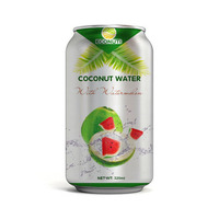 Bebida de Agua de Coco Natural 100% Pura, en Lata de 250 ml, Sabor Mango, Lista para Beber, 24 Meses de Caducidad, la Mejor y Más Deliciosa Bebida