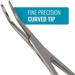 Pinzas hemostáticas curvas de grado superior para procedimientos quirúrgicos y dentales Abrazaderas de bloqueo de precisión para control de vasos sanguíneos - Product Image 4