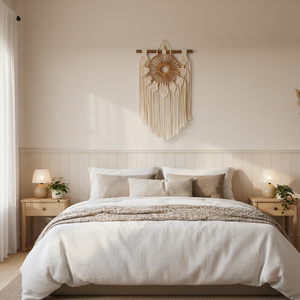 ผ้าฝ้ายมาคราเม่สไตล์สแกนดิเนเวียน ของตกแต่งบ้าน ลายภาพนิ่ง ดีไซน์น่ารัก ซักได้ ธีมคริสต์มาส สำหรับห้องนั่งเล่น - Product Image 3