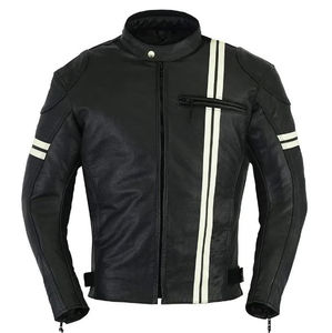 2023 <b>Men's</b> High Quality Cow Leather <b>Jacket</b> Water Resistant Best Material Reasonable Price Front Logo for Winter Motorbike Riding - Product Image 2