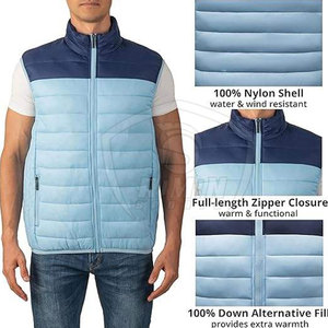 Chaleco Acolchado Sin Mangas para Hombre, Ropa de Invierno de Alta Calidad, Chaleco Acolchado Personalizado de la Mejor Calidad, Hecho en Pakistán - Product Image 4