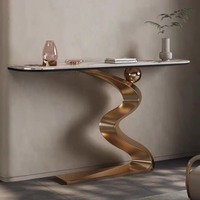 Nouveau modèle de table console en acier robuste Nouveau style moderne et luxueux