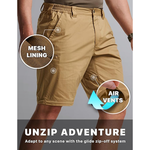 <b>Cargo</b> Pockets Fishing Outdoor Work Quick Dry Stretch Water Resistant Men's Lightweight Hiking Travel <b>Pants</b> - Product Image 4