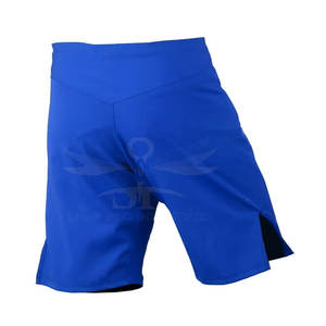 Pantalones cortos de MMA para hombre personalizados OEM estilo deportivo con cintura media elástica patrón sólido técnica teñida Lisa MOQ bajo precio razonable - Product Image 3