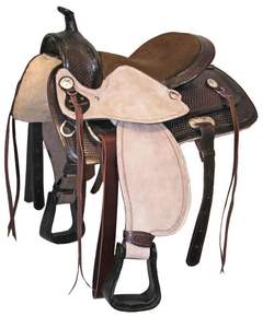 Selle de plaisir de qualité supérieure selle occidentale en cuir de vachette selles d'outillage de cheval selles d'équitation occidentales en cuir véritable - Product Image 1