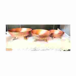 Forte demande avec un prix raisonnable Bol mélangeur en cuivre 4.7L martelé Indien Exportateur Bol en cuivre Vintage de haute qualité - Product Image 2