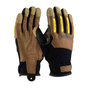 Gants de mécanicien en cuir nouveau design Logo personnalisé Extraction de sécurité du gaz et du pétrole Travail à impact industriel Gants de mécanicien en cuir - Product Image 6