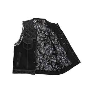 Gilet en cuir véritable de haute qualité pour homme, décontracté, respirant, vêtement d'extérieur d'hiver, couleurs et tailles personnalisables, col en V, logo personnalisé, sans couture - Product Image 6