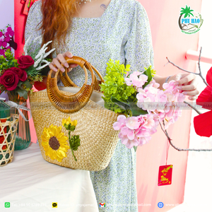 Producto caliente Bolso de jacinto de agua tejido Perfecto para regalos al por menor o colecciones de boutique con alta calidad - Product Image 2