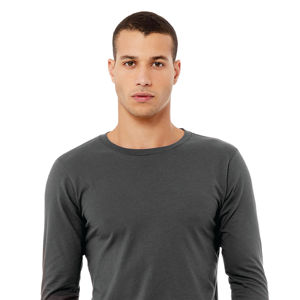 Camiseta de Jersey de manga larga unisex-Asfalto, 100% algodón Airlume, 4,2 oz - Product Image 4