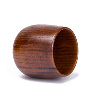 Taza de té y café de madera Artesanías naturales Taza de té para beber de madera grabada personalizada ecológica - Product Image 3