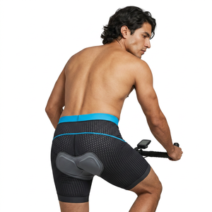 Men's <b>Cycling</b> Bib <b>Shorts</b> Black Blue 5D Gel <b>Padded</b> Breathable Quick Dry Fitted Style Men's <b>Cycling</b> Bib <b>Shorts</b> Black Blue 5D - Product Image 4