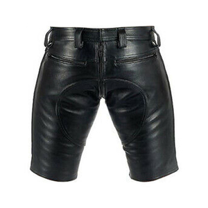 Nouveautés Mode Streetwear Confortable Hommes En Cuir Fabriqué En Gros Personnalisé Été Couleur Hommes Shorts En Cuir Pour Hommes - Product Image 4