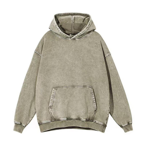 2024 Conjunto de Sudadera con capucha de lavado ácido desgastado para hombre Ropa de invierno esencial con patrón de tinte de corbata 3D en relieve - Product Image 3