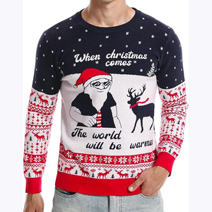 Custom Logo Solid Digital Printing Polyester/Cotton Fleece Eco-Friendly Breathable Christmas Sweatshirts Comfortable Winter - Product Image 1