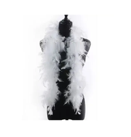 Boa de plumes de coq doux, moelleux, écologique, léger, fait main, résistant à l'abrasion, antibactérien, anti-boulochage, pour mariage