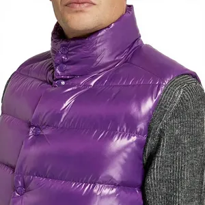 Gilet décontracté pour homme, sans manches, col montant, style équestre, polyester/nylon, modèle 2026, VI-GILETS-0089 - Product Image 4