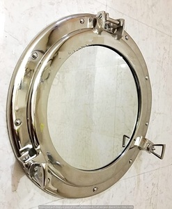 Espejo de ojo de buey moderno, espejo de pared de lujo de latón náutico, espejo de ojo de buey de latón de metal, la calidad superior más vendida, elegante para - Product Image 1