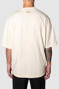 เสื้อยืดโอเวอร์ไซส์ของผู้ชายสำหรับ2025ขายส่งโลโก้แบบเรียบขนาดใหญ่ออกแบบได้ตามต้องการ - Product Image 2