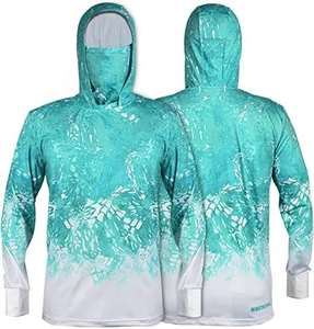 Custom Breathable Fishing <b>Shirt</b> Uv Performance Fishing Hoodie Upf 50 Dry-fit Long Sleeve Fishing Hood - Product Image 5