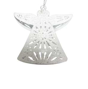 Ornement d'ange suspendu en métal de petite taille en fer décoratif d'hôtel fait à la main à usage personnalisé pour la décoration de Noël - Product Image 6