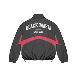 Custom Mens Nylon Tracksuit <b>Zip</b> <b>up</b> <b>Jacket</b> Sweat Suit Joggers Set Embroidered Logo Casual Sportswear Windbreaker Suit Set for Men - Product Image 6