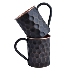 Tasse en cuivre au design étonnant, ensemble de tasses de fête en cuivre massif personnalisées, verres, thé et café, tasse en cuivre d'occasion - Product Image 5