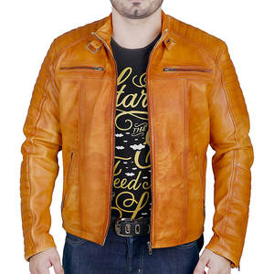 Chaqueta de piel de oveja personalizable a la moda para hombre, colección de diseñador con cuello levantado para invierno, nueva condición, venta al por mayor - Product Image 1