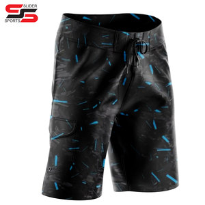 Short de bain pour hommes, 4 voies extensibles, short de plage personnalisé à séchage rapide, maillot de bain, pantalon court cargo avec logo privé - Product Image 1